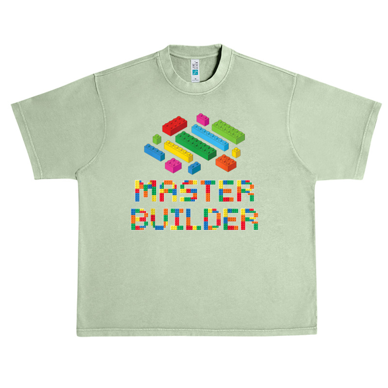 Master Builder Blocks Building Brick Builder Kids Funny Urban Heavy T-shirt | Artistshot