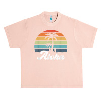 Aloha Hawaii Hawaiian Island Shirt Palm Beach Surfboard Surf T Shirt Urban Heavy T-shirt | Artistshot