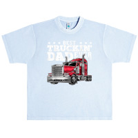 Best Truckin Dad Ever Big Rig Trucker Father's Day Gift Men T Shirt Urban Heavy T-shirt | Artistshot