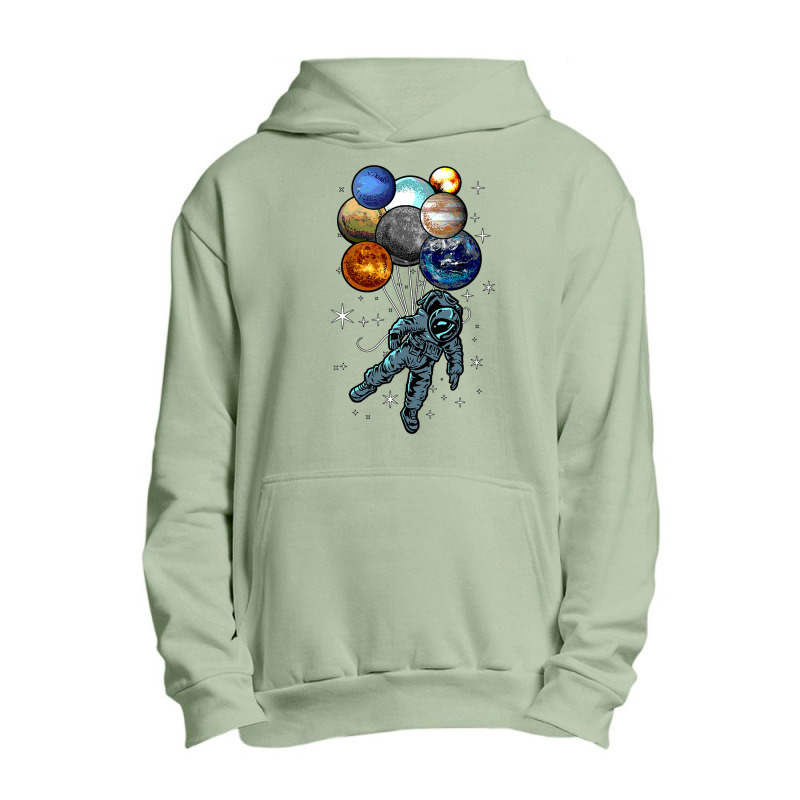 Astronaut Space Balloons Moon Mars Planets  Astronaut Urban Pullover Hoodie by AuturoMedero90 | Artistshot