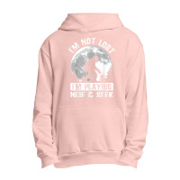 Retro Bigfoot Im Not Lost Im Playing Hide & Seek Sasquatch Urban Pullover Hoodie | Artistshot