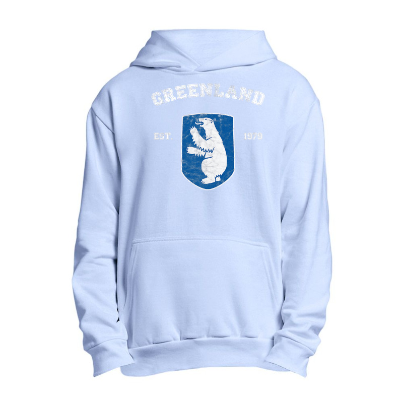 Vintage Coat Of Arms Greenland Urban Pullover Hoodie | Artistshot