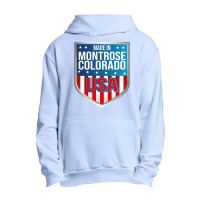 Made In Montrose, Colorado. Patriotic Usa Urban Pullover Hoodie | Artistshot