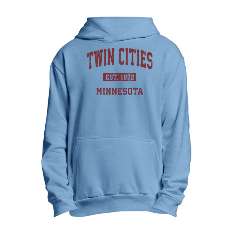 Twin Cities Minnesota Mn Vintage Athletic Sports Design Pullover Hoodi Urban Pullover Hoodie | Artistshot