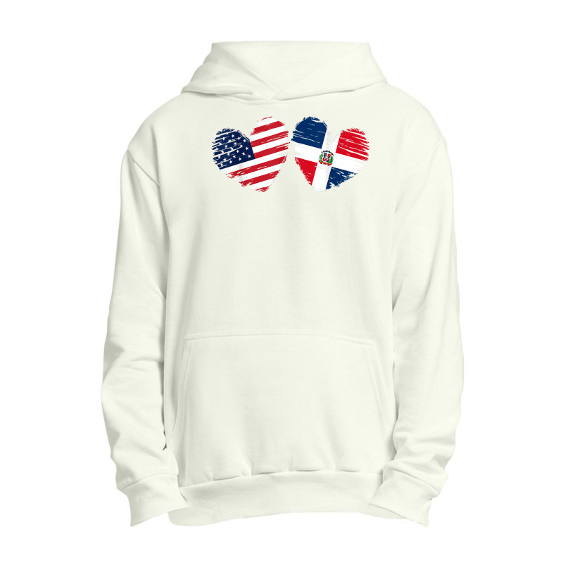 Usa Dominican Republic Flag Heart Dominican American T Shirt Urban Pullover Hoodie by nurselrveigelcci | Artistshot