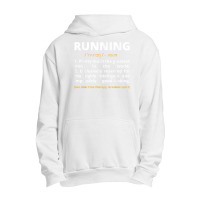 Funny Running Definition Noun Runner Track Field Gift Coach For Fans Urban Pullover Hoodie | Artistshot