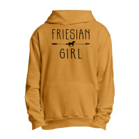 Friesian Horse Girl  Gifts Horses Lover Riding Racing Urban Pullover Hoodie | Artistshot