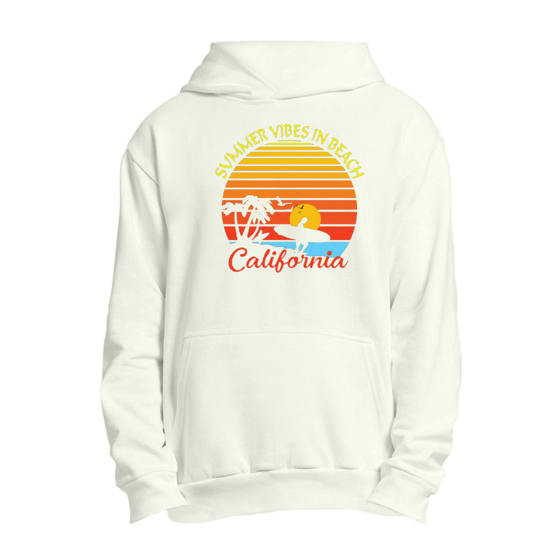 Summer Vibes California Beach Urban Pullover Hoodie | Artistshot