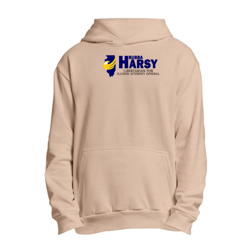 Bubba Harsy - Libertarian For Illinois Attorney General Urban Pullover Hoodie by KadeBarry | Artistshot