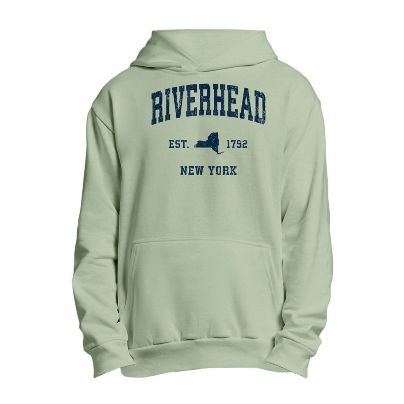 Riverhead New York Ny Vintage Athletic Navy Sports Design T Shirt Urban Pullover Hoodie | Artistshot