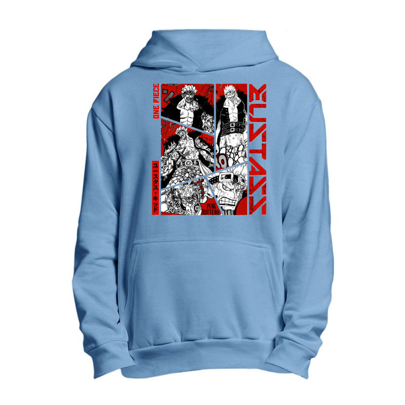 Eustass Kid Manga Panel Urban Pullover Hoodie | Artistshot