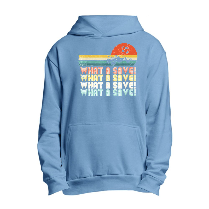 What A Save Vintage Retro Rocket Soccer Car League Urban Pullover Hoodie by cm-arts | Artistshot