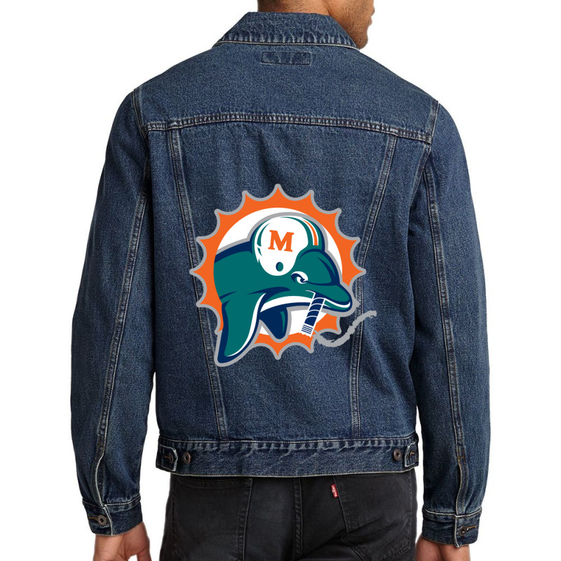 Dolphins Speed Men Denim Jacket | Artistshot