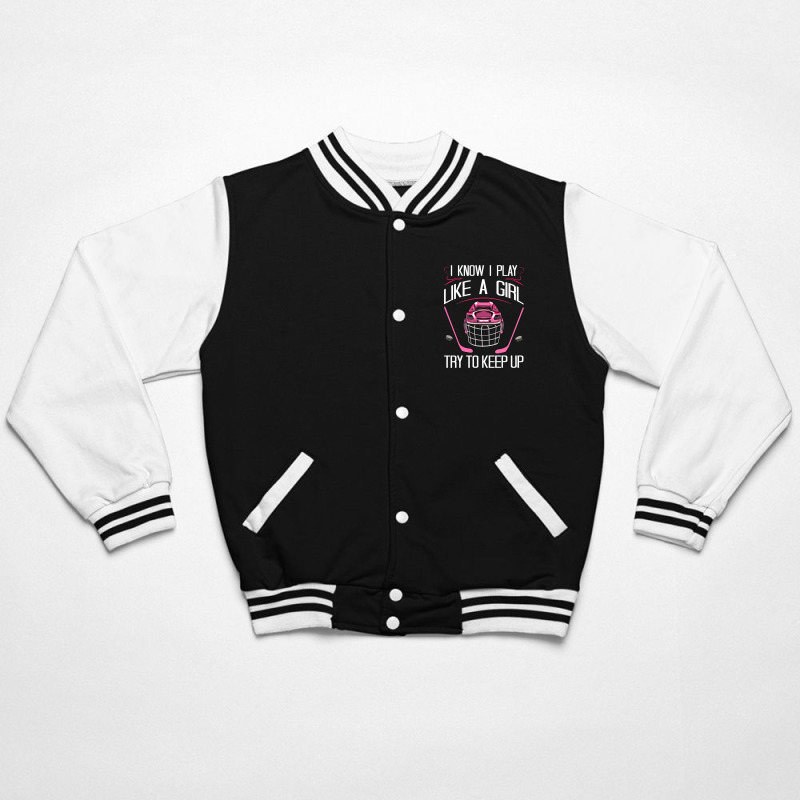 Funny Girls Hockey Designs For Women Field Hockey Novelty Bomber Jacket | Artistshot