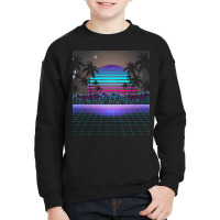 Synthwave T  Shirt Fascinating Dusk Retrowave T  Shirt Youth Sweatshirt | Artistshot