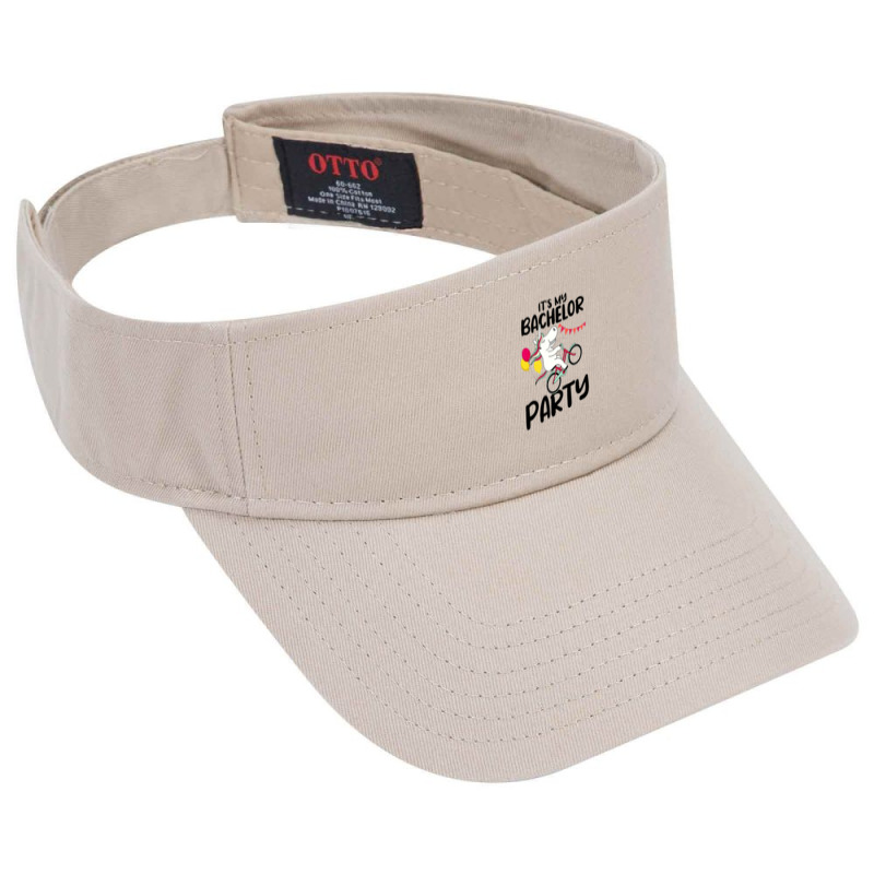 It's My Bachelor Party For Groom Naughty Funny 2 Visor Hat | Artistshot