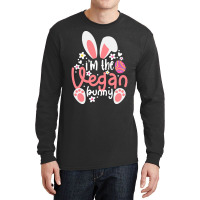 Vegan Design T  Shirt Bunny Ears I'm The Vegan Bunny Matching Easter V Long Sleeve Shirts | Artistshot