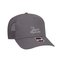 I'm Afraid Of Americans Original Faded Retro Style Design Mesh Back Trucker Hat | Artistshot