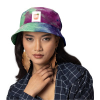 A Cold Drink In Your Hand Tie Dyed Bucket Hat | Artistshot