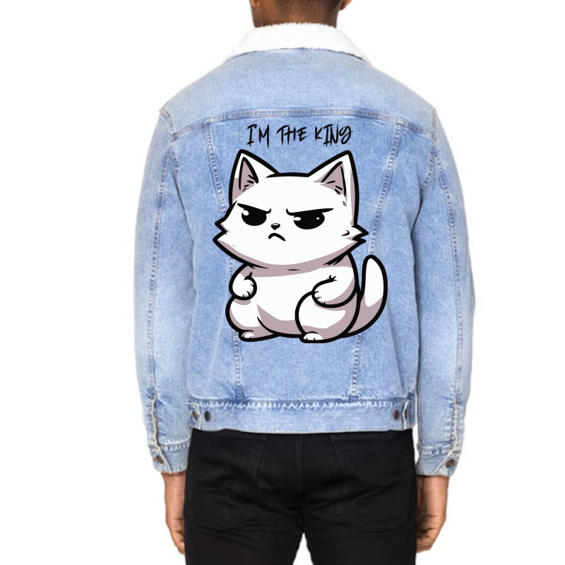 I'm The King Unisex Sherpa-Lined Denim Jacket by ren21 | Artistshot