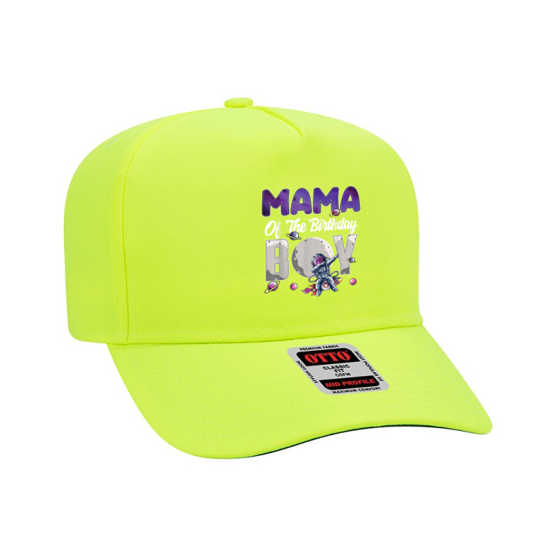 Mama Of The Birthday Astronaut Boy Space Theme T Shirt Adjustable Baseball Cap | Artistshot