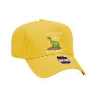 Just A Girl Who Loves Dinosaurs Brachiosaurus Paleontologist Adjustable Baseball Cap | Artistshot