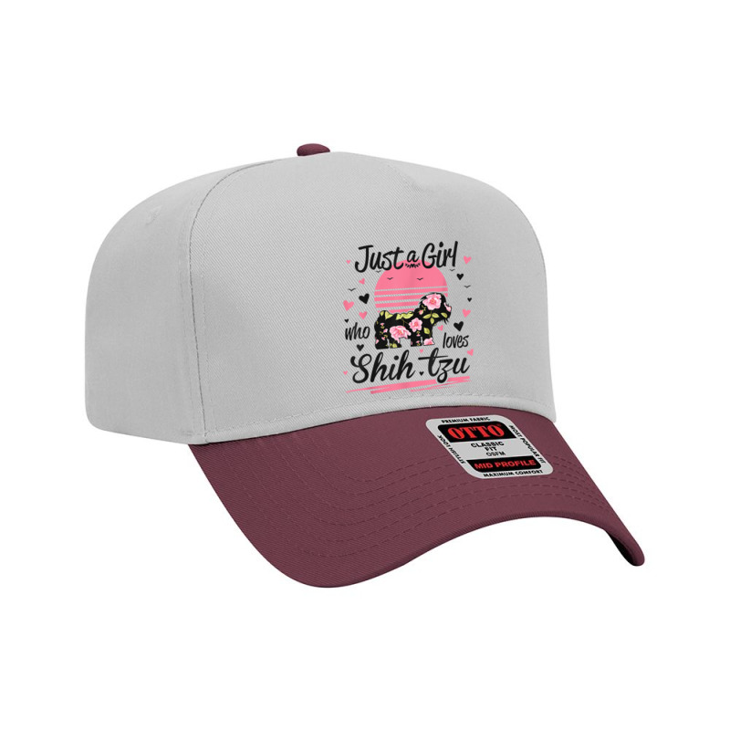 Shih Tzu Design, Just A Girl Who Loves Shih Tzu Adjustable Baseball Cap | Artistshot