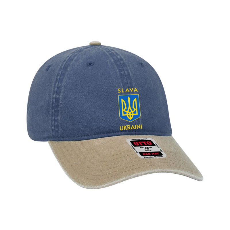 Slava Trident Glory To Support Dyed Cap | Artistshot