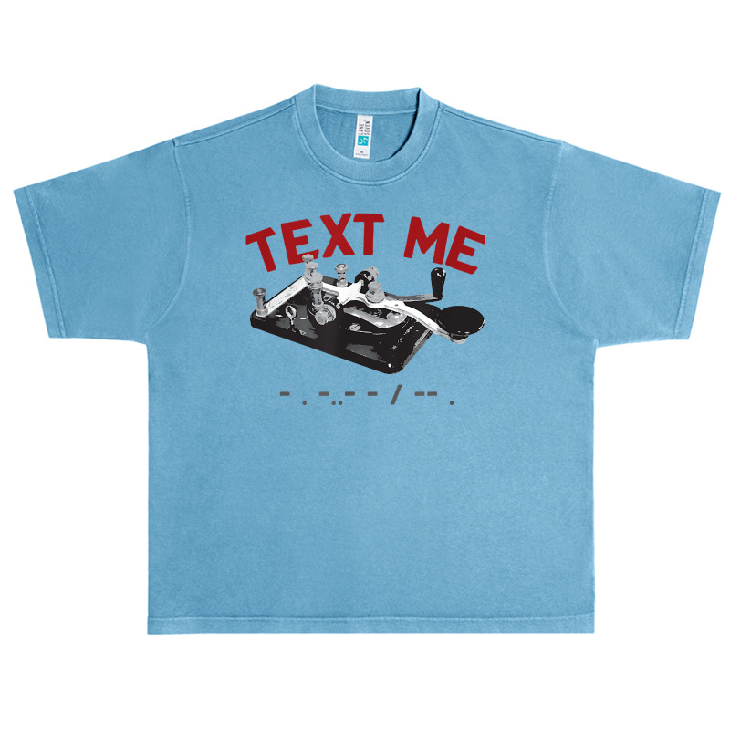 Text Me  Morse Code Key  Ham Radio T Shirt Urban Heavy T-shirt by pypybedypa | Artistshot