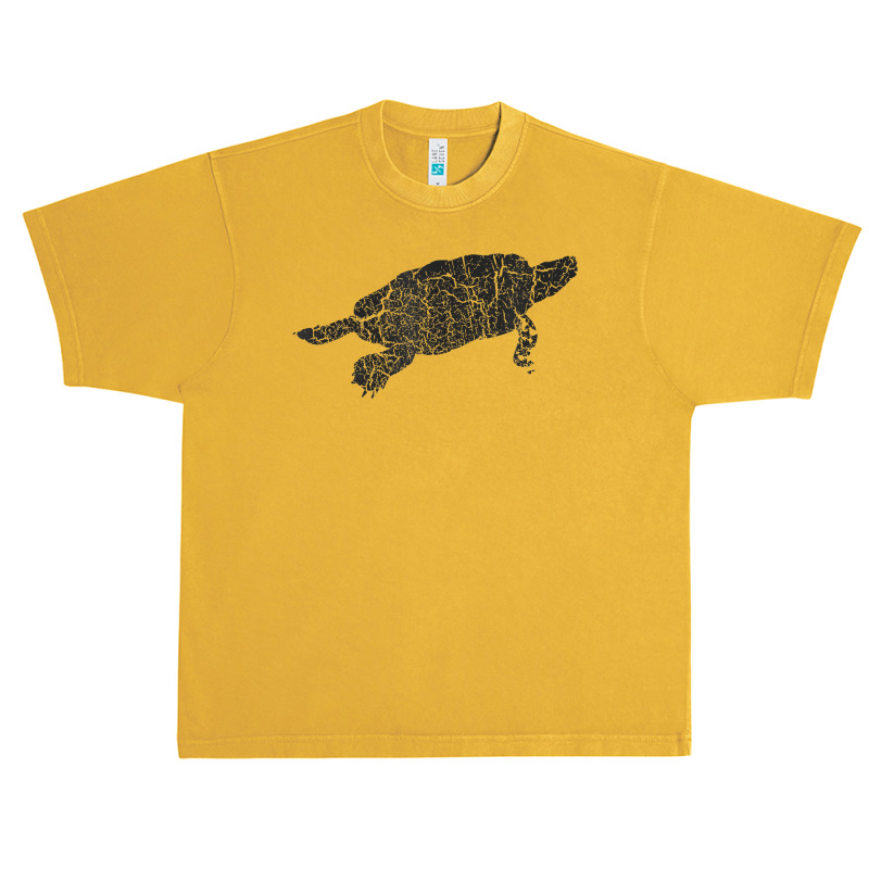 Snapping Turtle Distressed Print   Vintage Snapping Turtle T Shirt Urban Heavy T-shirt | Artistshot