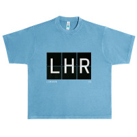 Lhr London Gb Uk Retro World Travel Gift Airport Code Premium T Shirt Urban Heavy T-shirt | Artistshot