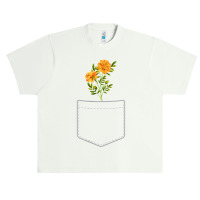 Marigold Flowers In Your Pocket T-shirt Urban Heavy T-shirt | Artistshot