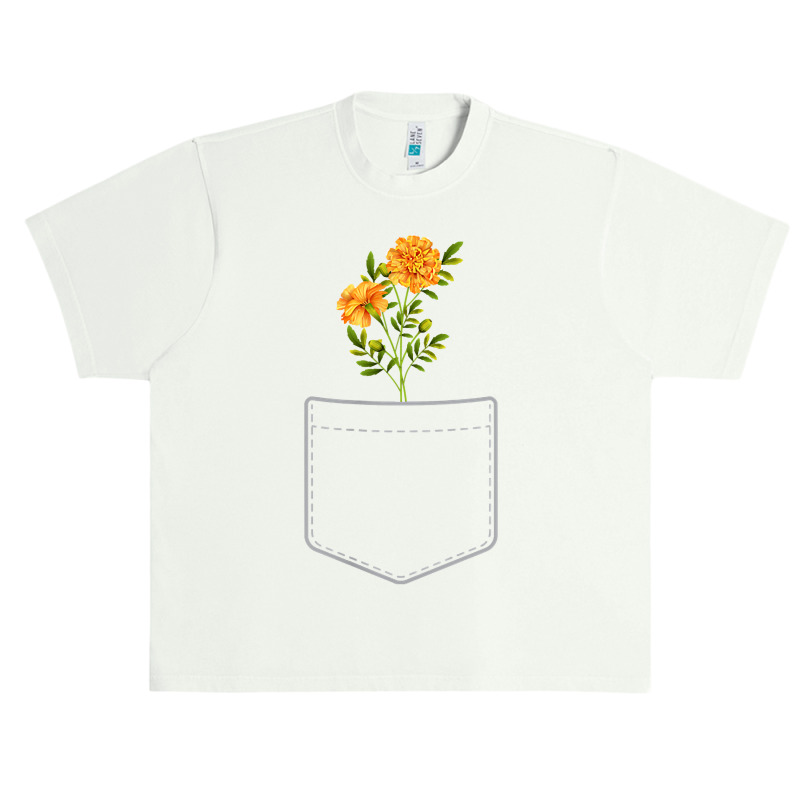 Marigold Flowers In Your Pocket T-shirt Urban Heavy T-shirt by Teemoney2 | Artistshot