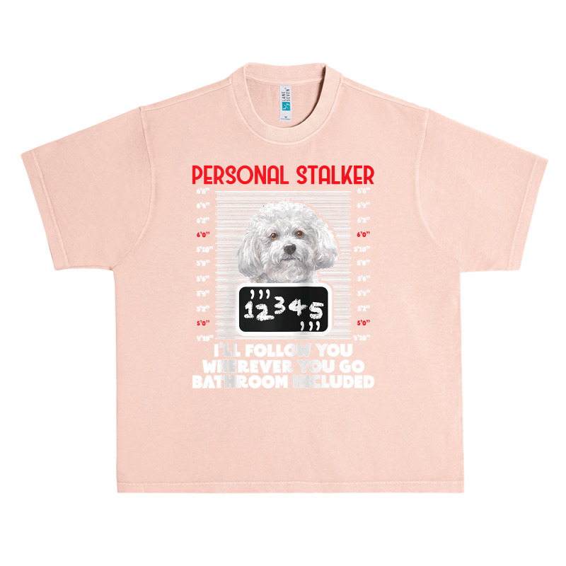 Personal Stalker Funny Bichon Frise Dog Bichon Tenerife Raglan Basebal Urban Heavy T-shirt by cm-arts | Artistshot