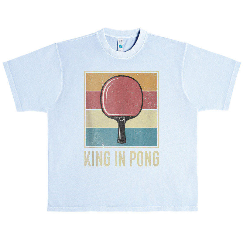 King In Pong Vintage Table Tennis Bat Ping Pong Tournament Tank Top Urban Heavy T-shirt by DonaldGutier | Artistshot