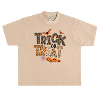 Trick Or Treat T  Shirt Funny Trick Or Treat Cute Halloween Pumpkin Co Urban Heavy T-shirt | Artistshot