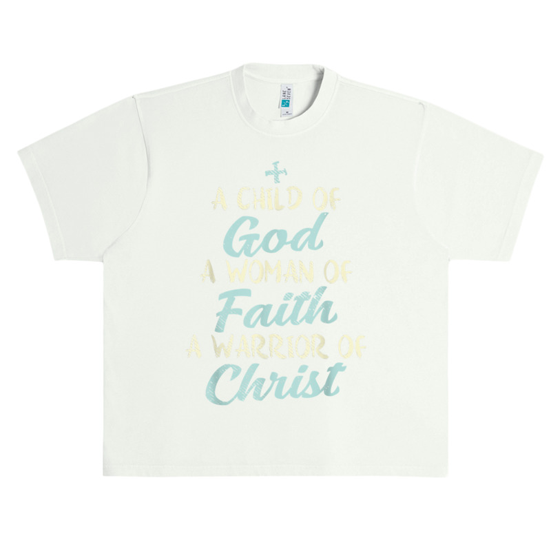 Child God Woman Faith Warrior Christ Jesus Christian Gift Urban Heavy T-shirt | Artistshot