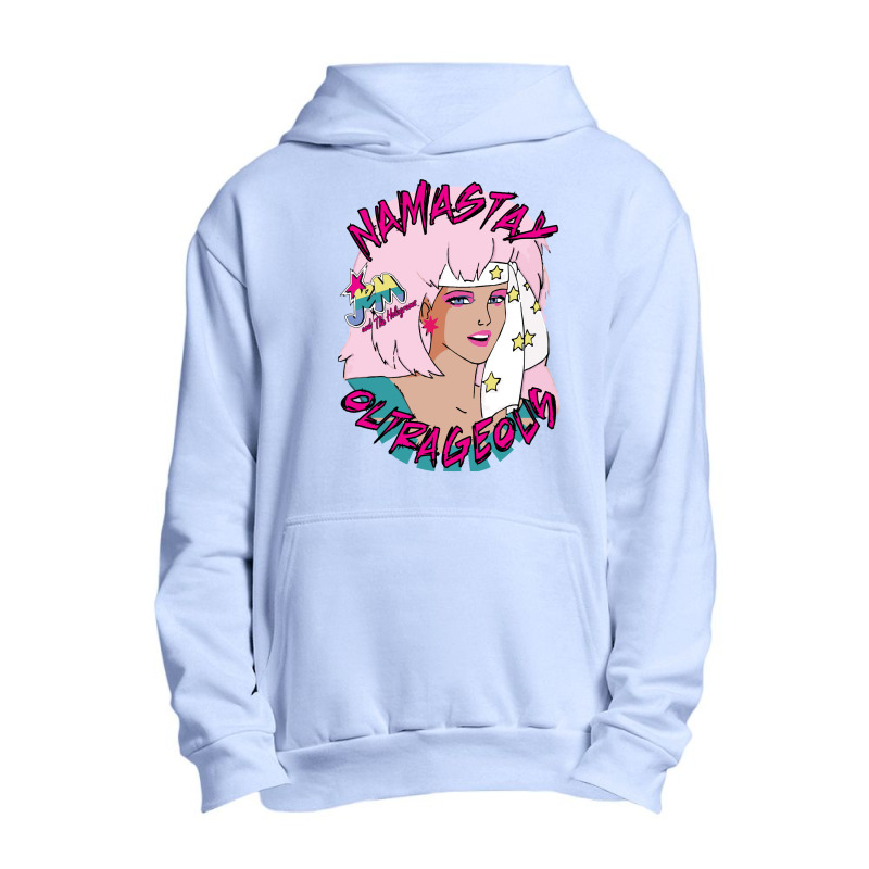 Jem And The Holograms Yoga Outrageous Namastay In Bed 80s Party Mask Urban Pullover Hoodie by AnitaKovich | Artistshot