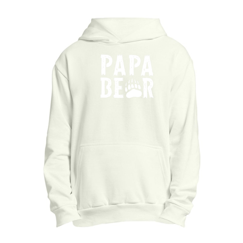 Montana Grizzlies Papa Bear - Scratch Text Urban Pullover Hoodie | Artistshot