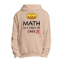 Funny Math Is A Piece Of Pi  Pie Teacher Gift Pi Day 2020 Gift Men Urban Pullover Hoodie | Artistshot