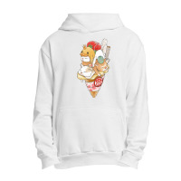 Icecream Cone Cat, Icecream Cone Cat Art, Icecream Cone Cat Vintage, I Urban Pullover Hoodie | Artistshot