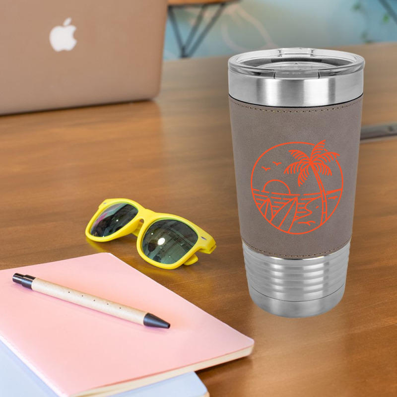 Summer Vibes California Beach Leatherette Tumbler | Artistshot