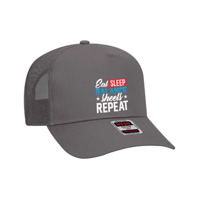 Balance Sheet Accountant Cpa Bookkeeper Software Funny Cute Mesh Back Trucker Hat | Artistshot