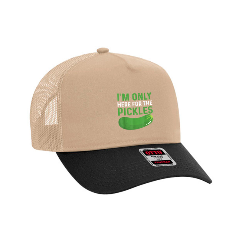 Funny Pickles Design Vegetable Snacks Saying Pickle T Shirt Mesh Back Trucker Hat by tandonwelters | Artistshot