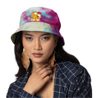 Garfiel And Pluto Tie Dyed Bucket Hat | Artistshot