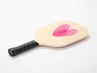 Fingerprint Pink Heart Valentines Day Pickleball Paddle | Artistshot