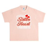 Woman Injury Mother Girl Patient Heart Warrior Chd Awareness Urban Heavy T-shirt | Artistshot