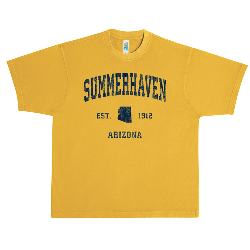 Summerhaven Arizona Az Vintage Athletic Navy Sports Design Urban Heavy T-shirt | Artistshot