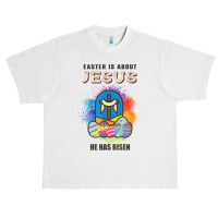 Easter Is About Jesus He Has Risen Easter Day Awesome Cute T Shirt Cop Urban Heavy T-shirt | Artistshot