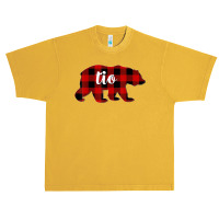 Red Plaid Tio Bear Matching Family Buffalo Christmas Urban Heavy T-shirt | Artistshot